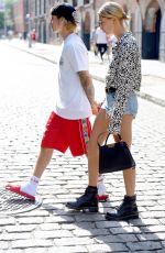 HAILEY BALDWIN and Justin Bieber Out in Brooklyn 06/17/2018