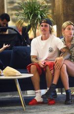 HAILEY BALDWIN and Justin Bieber Out in Brooklyn 06/17/2018