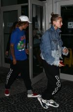 HAILEY BALDWIN and Justin Bieber Out in Miami 06/11/2018