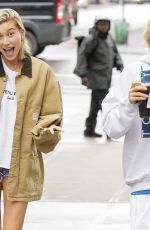 HAILEY BALDWIN and Justin Bieber Out in New York 06/13/2018