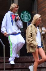 HAILEY BALDWIN and Justin Bieber Out in New York 06/13/2018