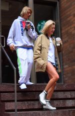 HAILEY BALDWIN and Justin Bieber Out in New York 06/13/2018