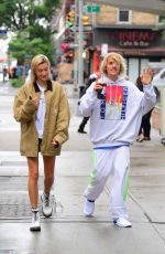 HAILEY BALDWIN and Justin Bieber Out in New York 06/13/2018