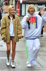 HAILEY BALDWIN and Justin Bieber Out in New York 06/13/2018