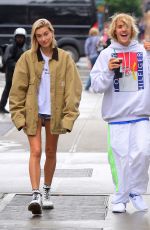 HAILEY BALDWIN and Justin Bieber Out in New York 06/13/2018