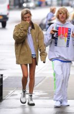 HAILEY BALDWIN and Justin Bieber Out in New York 06/13/2018