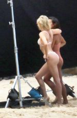 HAILEY BALDWIN in Swimsuit on the Set of a Photoshoot at a Beach in Hawaii 05/31/2018