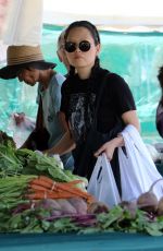 HANA MAE LEE Shopping at Farmers Market in Los Angeles 06/24/2018