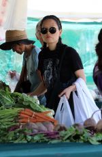 HANA MAE LEE Shopping at Farmers Market in Los Angeles 06/24/2018