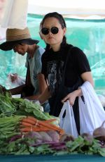 HANA MAE LEE Shopping at Farmers Market in Los Angeles 06/24/2018