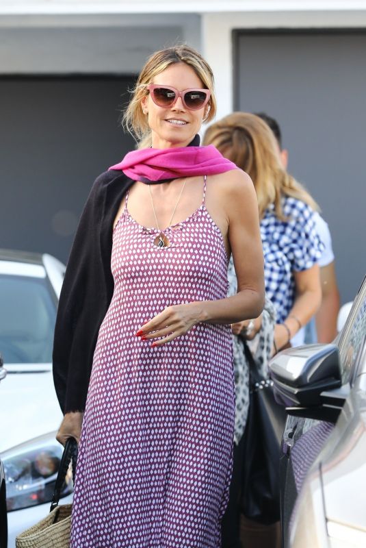 HEIDI KLUM at Meche Salon in Beverly Hills 06/20/2018