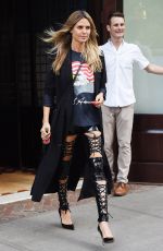 HEIDI KLUM Leaves Her Hotel in New York 06/26/2018