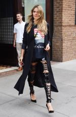 HEIDI KLUM Leaves Her Hotel in New York 06/26/2018