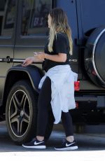 HILARY DUFF at a Gas Station in Los Angeles 06/25/2018