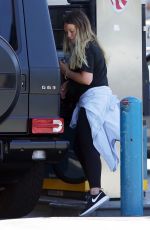 HILARY DUFF at a Gas Station in Los Angeles 06/25/2018