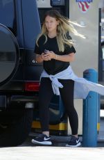 HILARY DUFF at a Gas Station in Los Angeles 06/25/2018