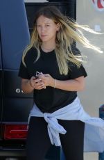 HILARY DUFF at a Gas Station in Los Angeles 06/25/2018