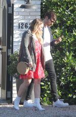HILARY DUFF Heading to Iroha Sushi Restaurant in Los Angeles 06/08/2018