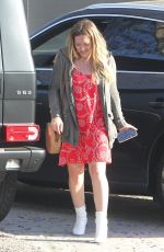 HILARY DUFF Heading to Iroha Sushi Restaurant in Los Angeles 06/08/2018