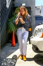 HILARY DUFF Leaves Nine Zero One Salon in West Hollywood 06/01/2018