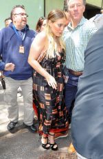 HILARY DUFF Leaves Today Show in New York 06/05/2018