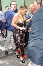 HILARY DUFF Leaves Today Show in New York 06/05/2018