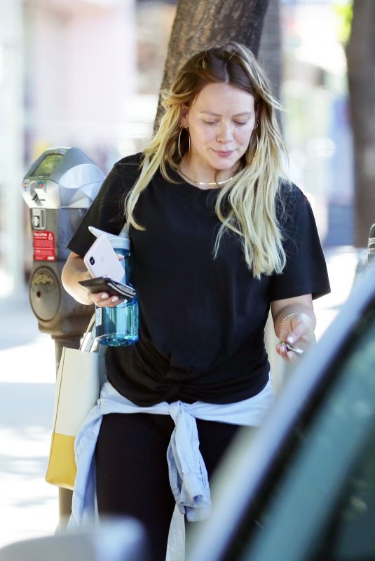 HILARY DUFF Out and About in Los Angeles 06/25/2018
