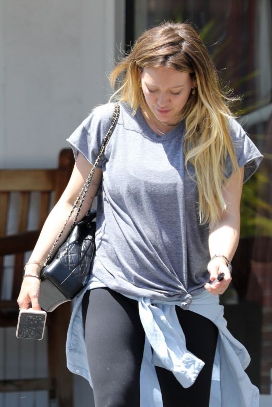 HILARY DUFF Out in Los Angeles 05/31/2018