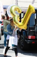 HILARY DUFF Picks up Balloons and Party Supplies at Bonjour Fete in Studio City 06/02/2018