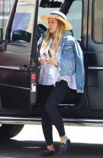 HILARY DUFF Picks up Balloons and Party Supplies at Bonjour Fete in Studio City 06/02/2018