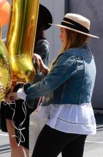 HILARY DUFF Picks up Balloons and Party Supplies at Bonjour Fete in Studio City 06/02/2018