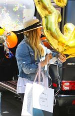 HILARY DUFF Picks up Balloons and Party Supplies at Bonjour Fete in Studio City 06/02/2018