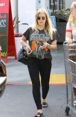 HILARY DUFF Shopping at Bristol Farms in Los Angeles 06/29/2018