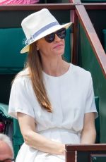HILARY SWANK at 2018 French Open Tennis Tournament at Roland Garros 06/09/2018