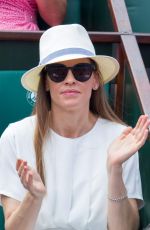 HILARY SWANK at 2018 French Open Tennis Tournament at Roland Garros 06/09/2018