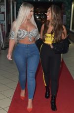 HOLLY HAGAN and SOPHIA KASAEI Night Out in Teesside 06/22/2018