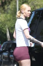 IGGY AZALEA in Tgiht Shorts at a Gas Station in Los Angeles 06/27/2018