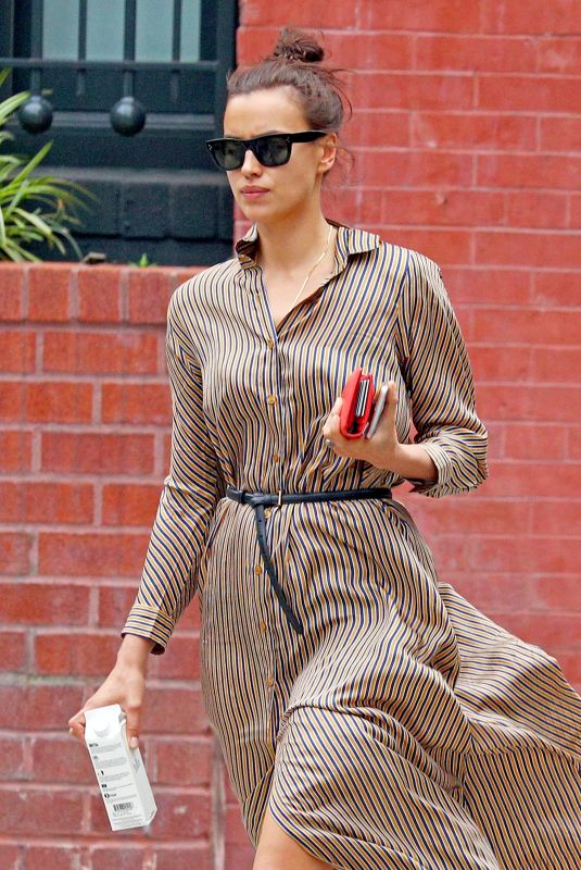 IRINA SHAYK Out and About in New York 06/23/2018