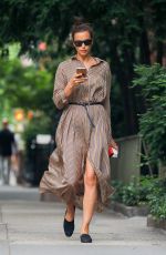 IRINA SHAYK Out and About in New York 06/23/2018
