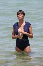 JACKIE CRUZ in Swimsuit on the Beach in Miami 06/17/2018