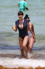 JACKIE CRUZ in Swimsuit on the Beach in Miami 06/17/2018