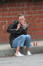 JAIME KING Takes a Cigarette Break at a Studio in Los Angeles 05/31/2018