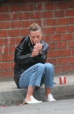 JAIME KING Takes a Cigarette Break at a Studio in Los Angeles 05/31/2018