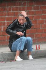 JAIME KING Takes a Cigarette Break at a Studio in Los Angeles 05/31/2018