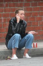 JAIME KING Takes a Cigarette Break at a Studio in Los Angeles 05/31/2018