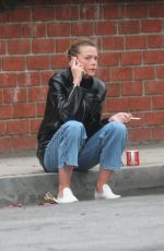 JAIME KING Takes a Cigarette Break at a Studio in Los Angeles 05/31/2018