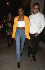 JASMINE TOOKES Leaves Catch LA in West Hollywood 06/04/2018