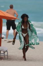 JAZZMA KENDRICK in Bikini on the Beach in Miami 06/29/2018