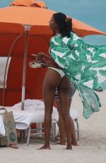 JAZZMA KENDRICK in Bikini on the Beach in Miami 06/29/2018