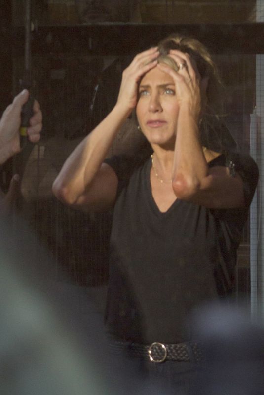 JENNIFER ANISTON on the Set of Murder Mystery in Montreal 06/20/2018